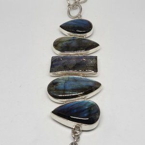 Charles Albert Labradorite Sterling Bracelet
